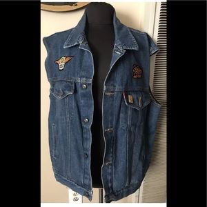 Ladies Of Harley Davidson Denim Vest HOG XL